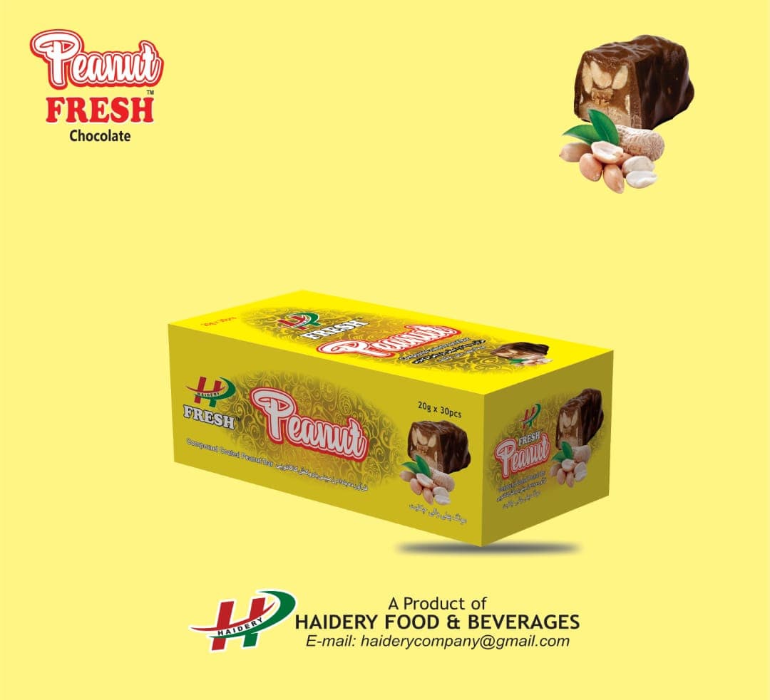Fresh peanut chocolate box